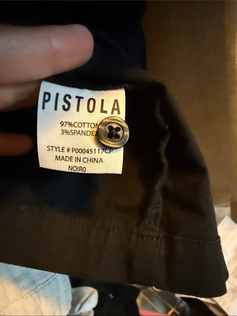 Pistola Sleeveless Utility Crop Top Small Black - Picture 4 of 5